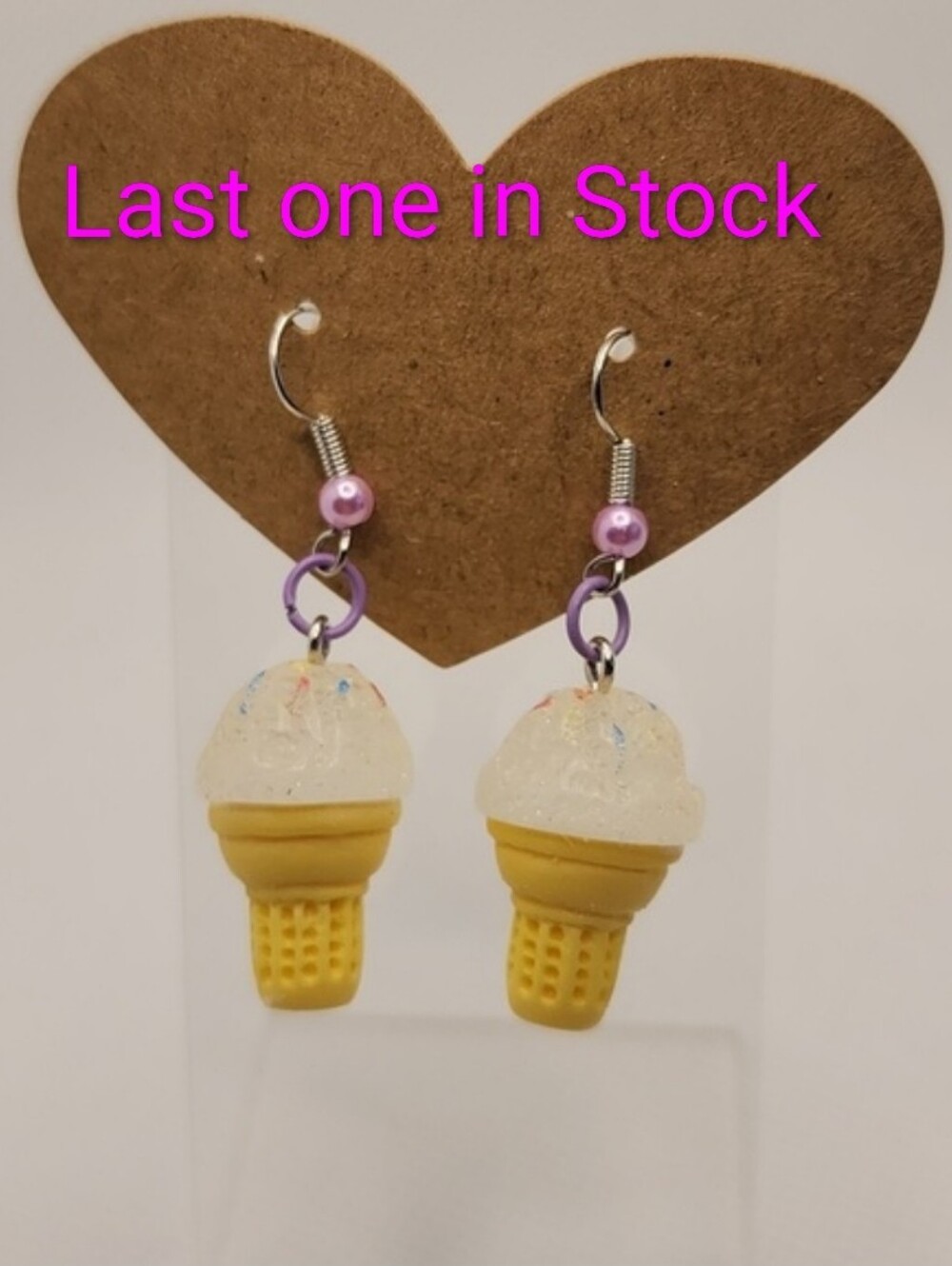 Vanilla ice cream cone Earrings